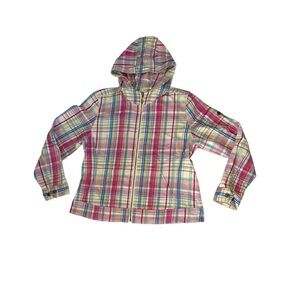 Christopher and banks lightweight plaid jacket medium